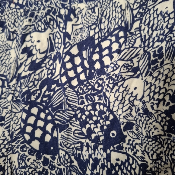 Lilly Pulitzer Target women’s navy white pull on shorts Pom Poms size Medium - Picture 5 of 12